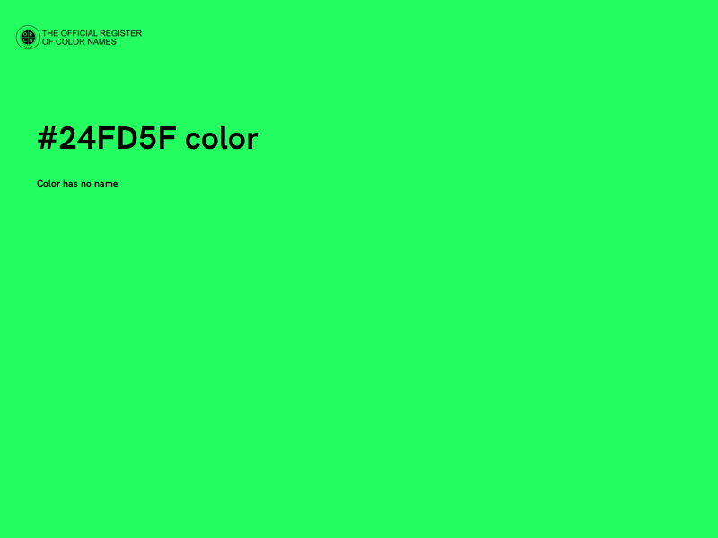 #24FD5F color image