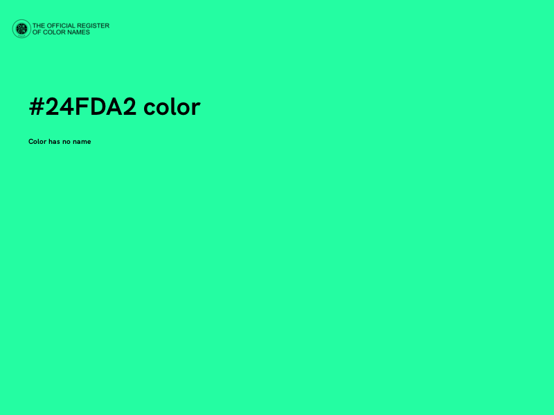 #24FDA2 color image
