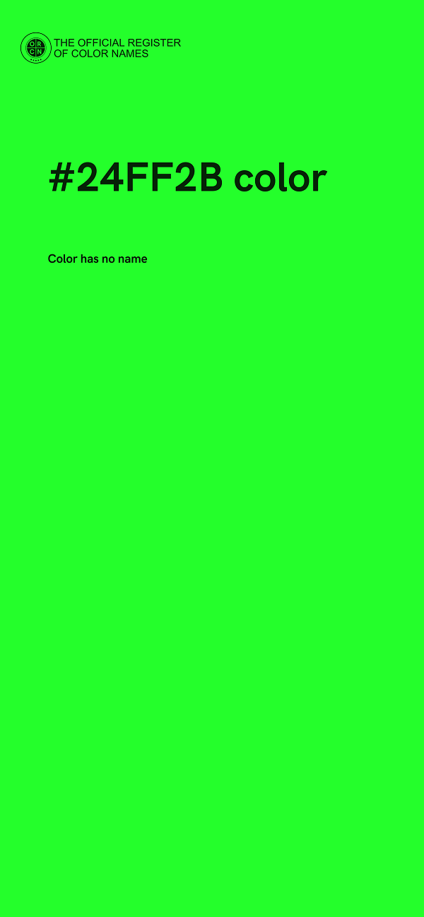 #24FF2B color image
