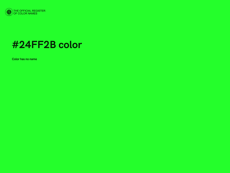 #24FF2B color image