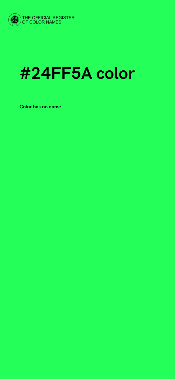 #24FF5A color image
