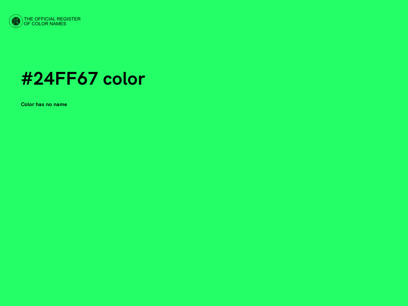 #24FF67 color image