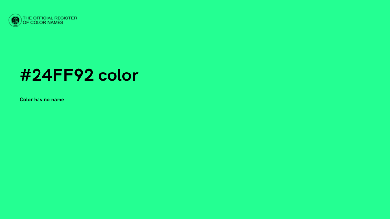 #24FF92 color image