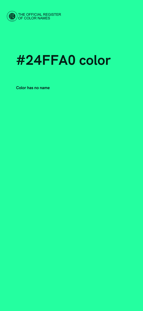 #24FFA0 color image