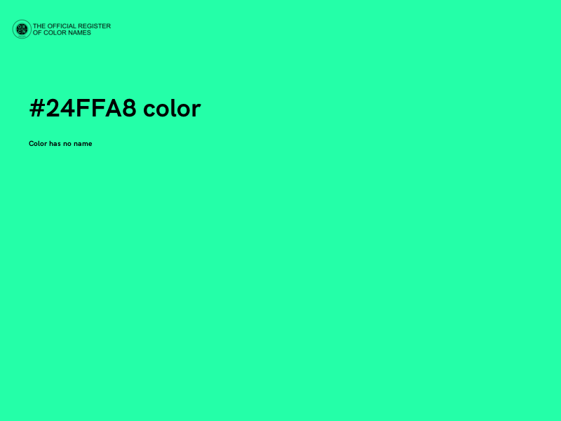 #24FFA8 color image