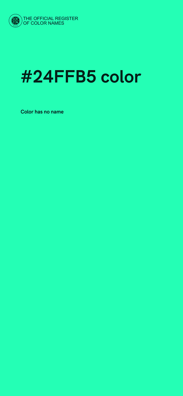 #24FFB5 color image