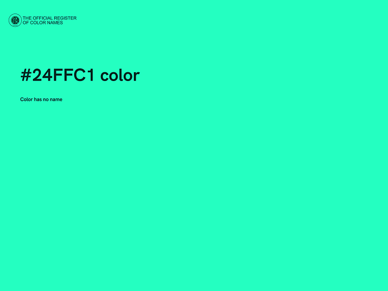 #24FFC1 color image