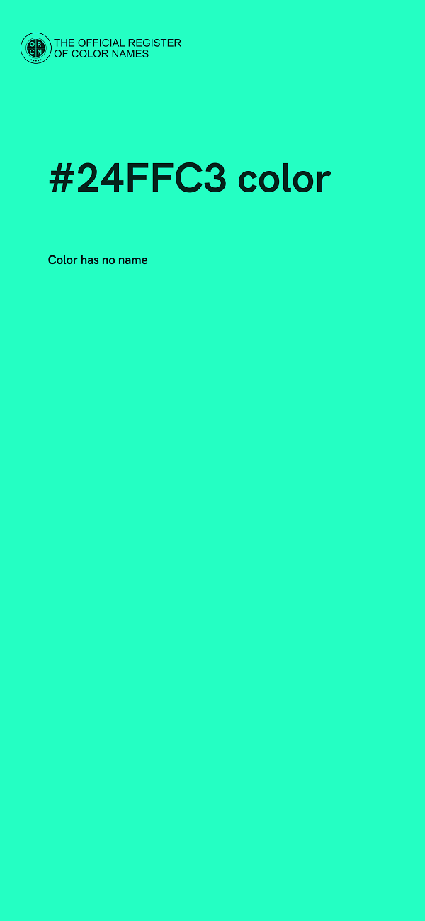 #24FFC3 color image