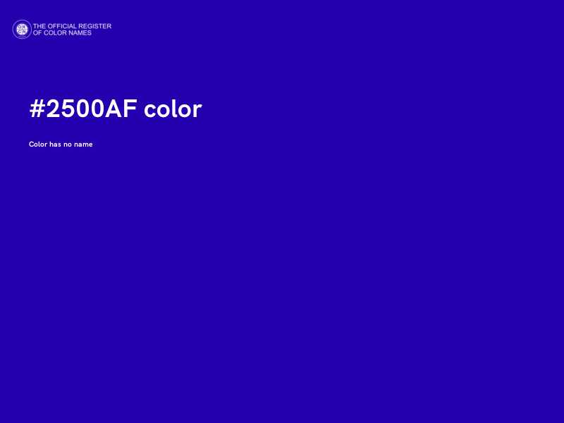 #2500AF color image