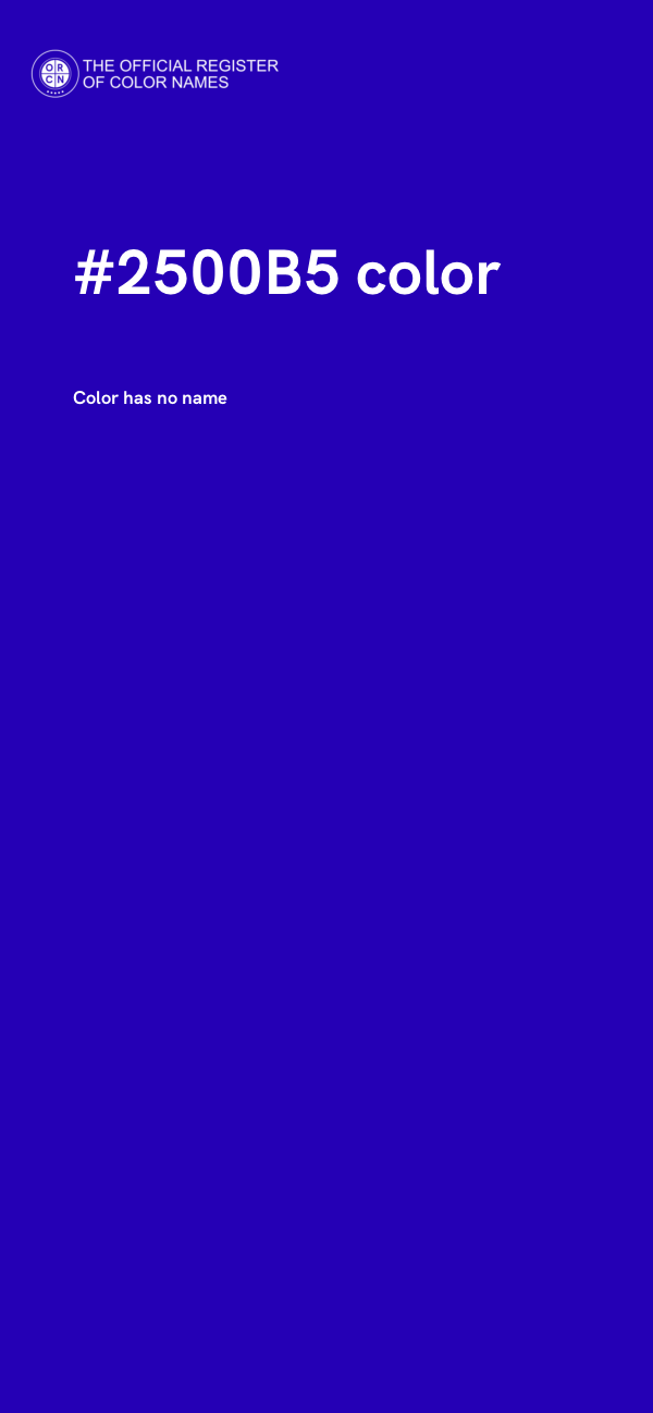 #2500B5 color image