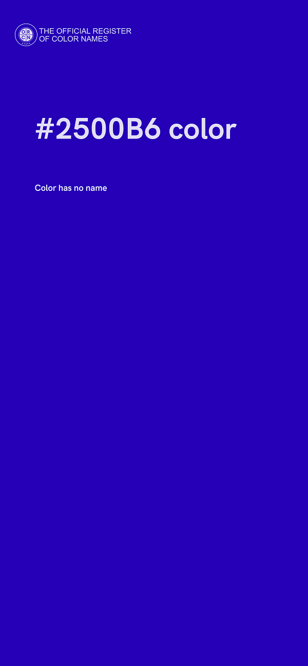 #2500B6 color image