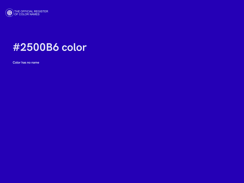 #2500B6 color image