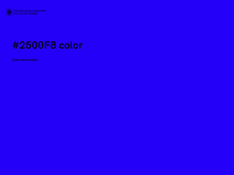 #2500F8 color image