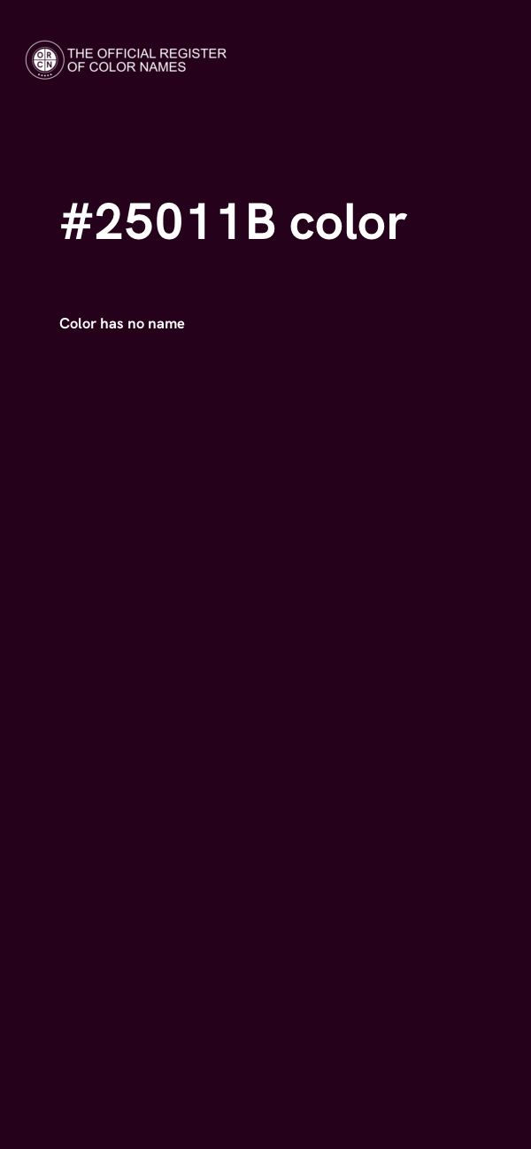 #25011B color image