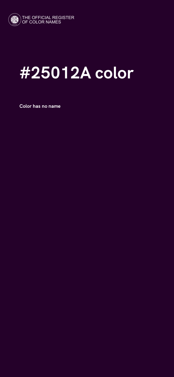 #25012A color image