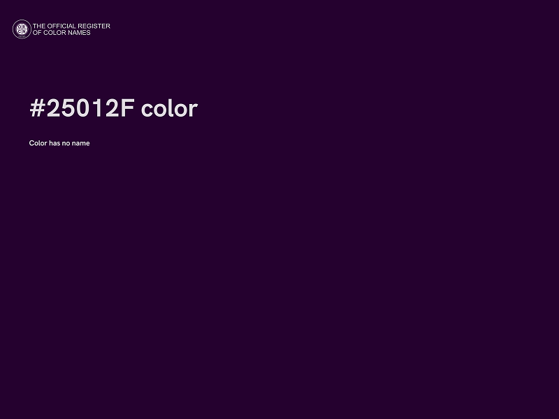 #25012F color image