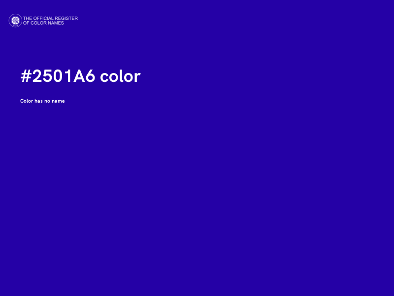 #2501A6 color image
