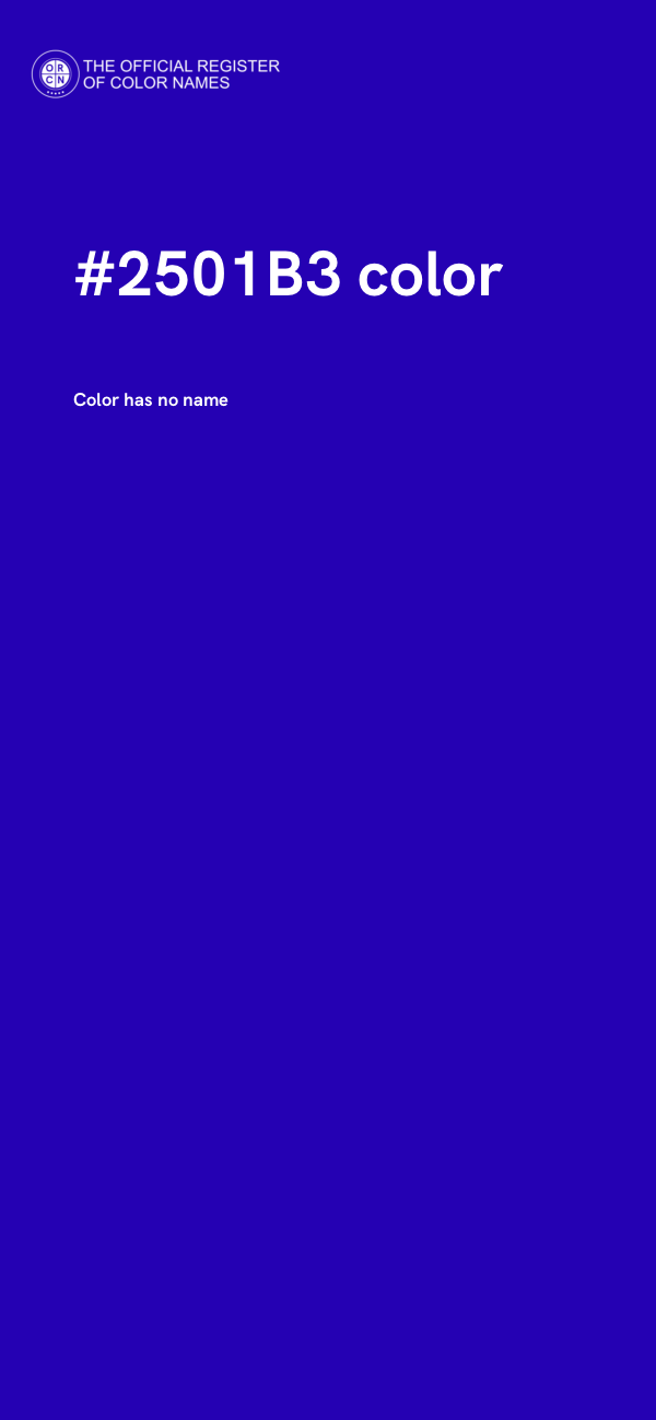 #2501B3 color image