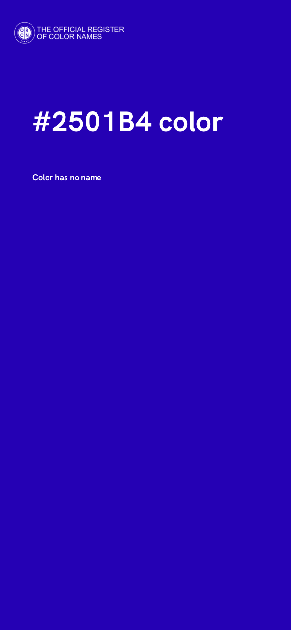 #2501B4 color image