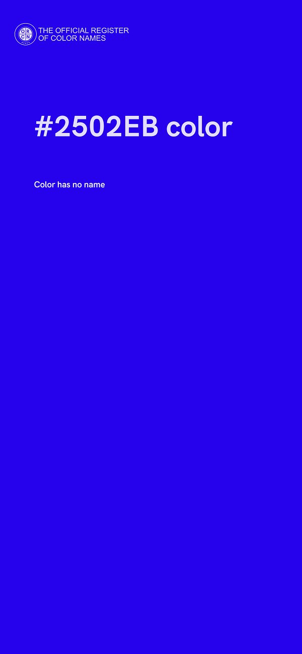 #2502EB color image