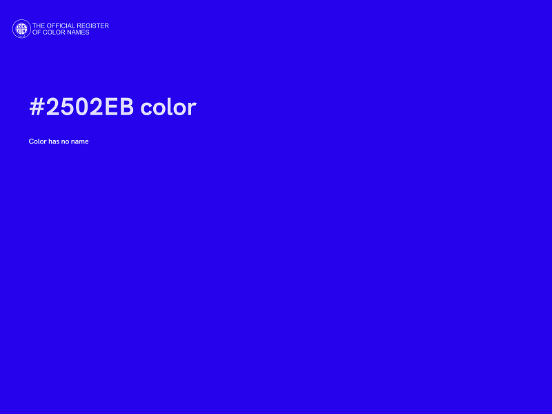 #2502EB color image