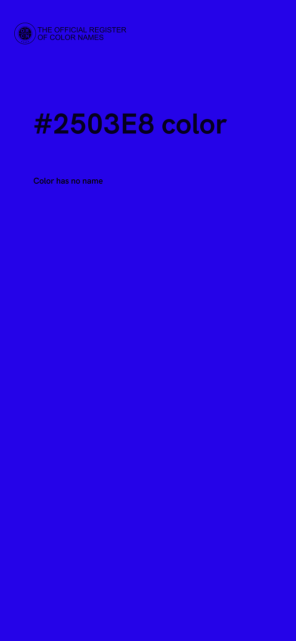 #2503E8 color image