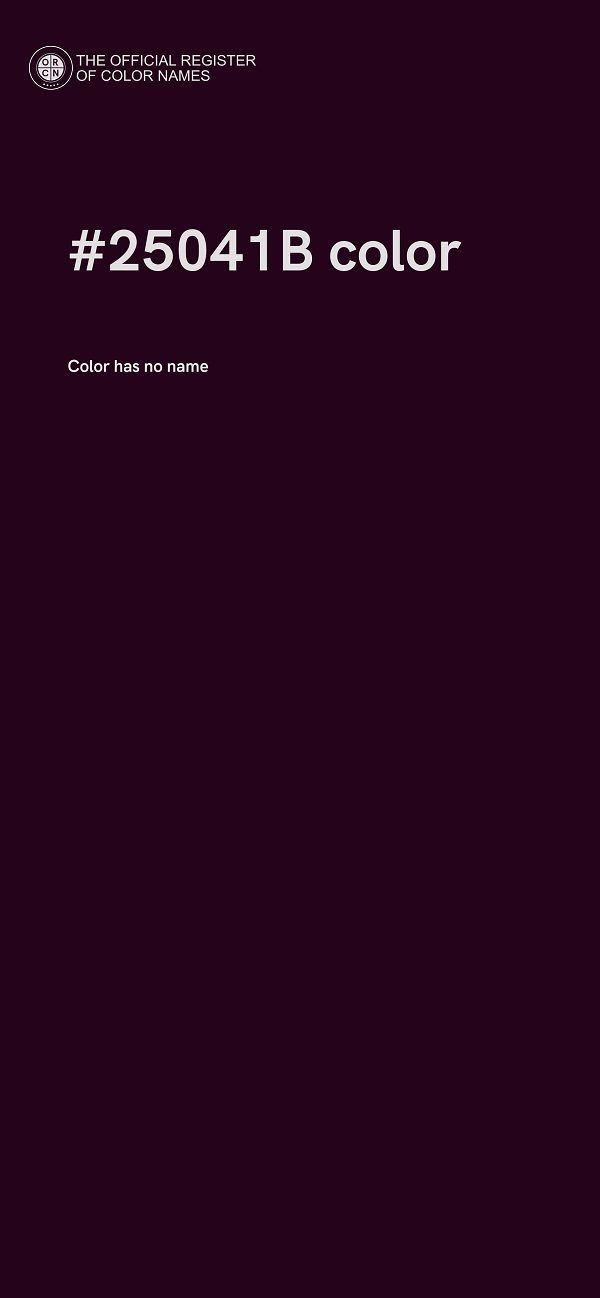 #25041B color image