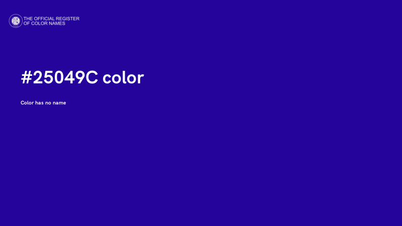 #25049C color image