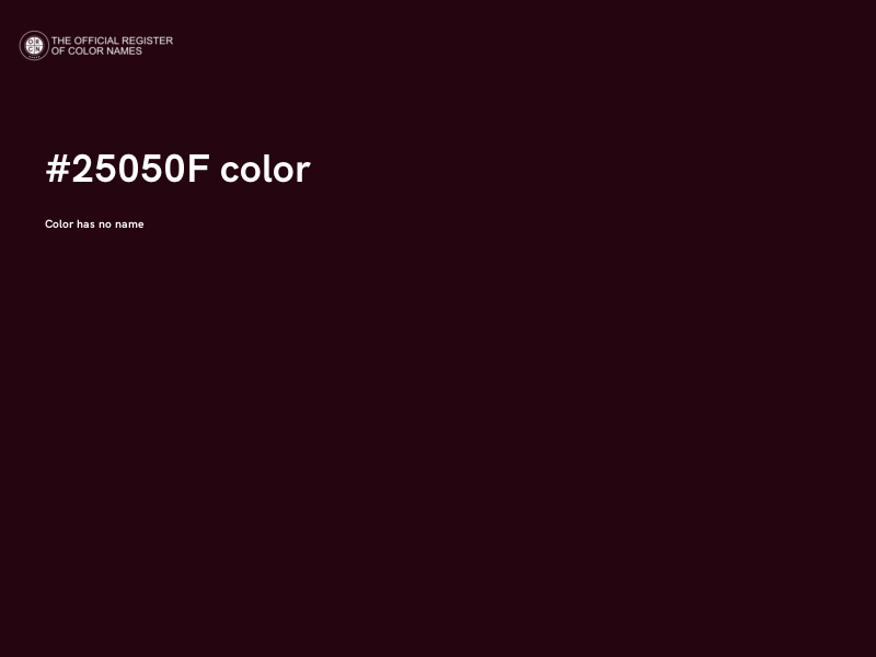 #25050F color image