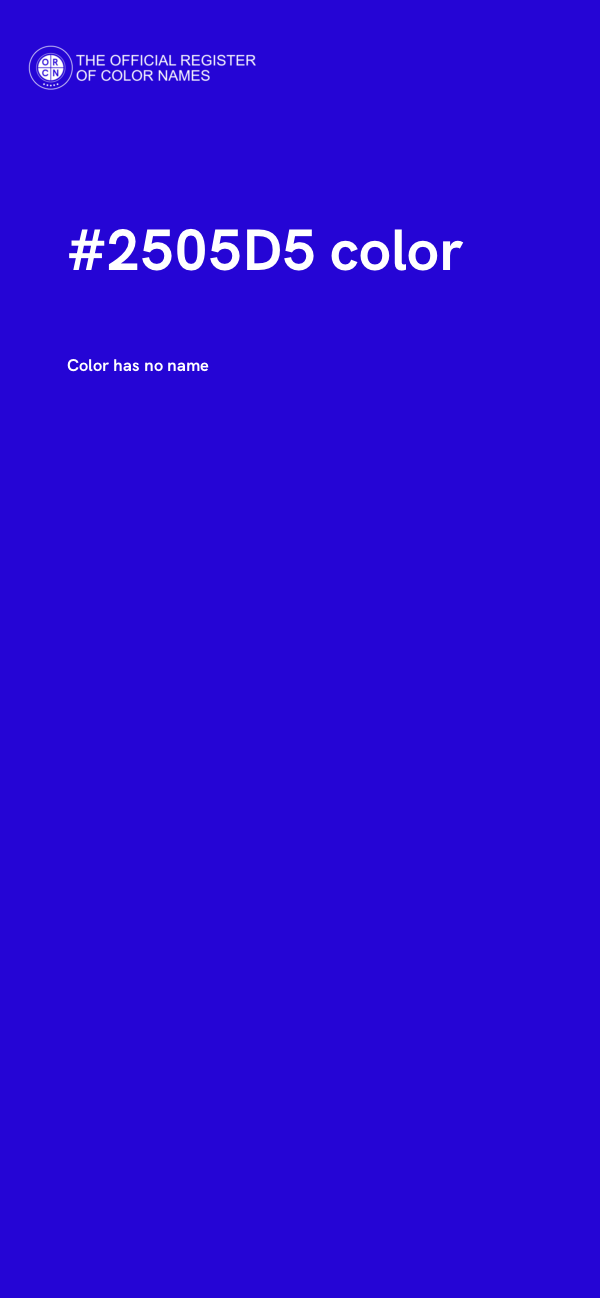 #2505D5 color image