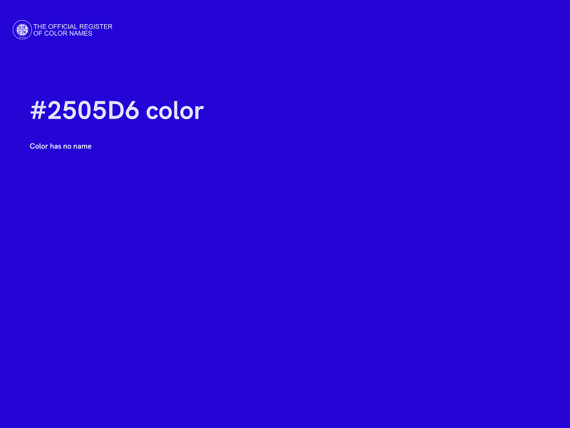 #2505D6 color image