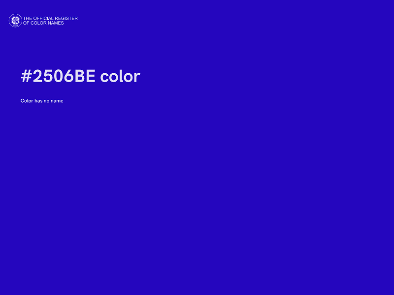 #2506BE color image