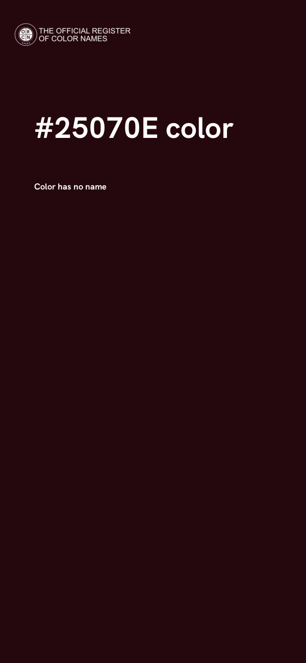 #25070E color image