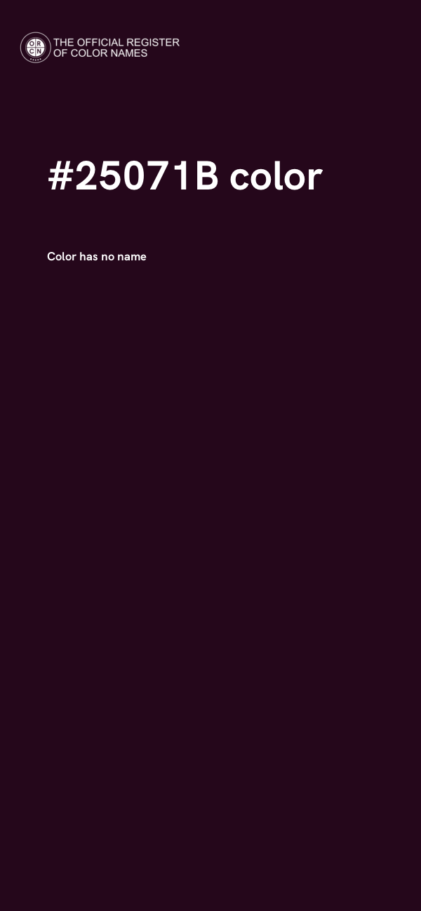 #25071B color image