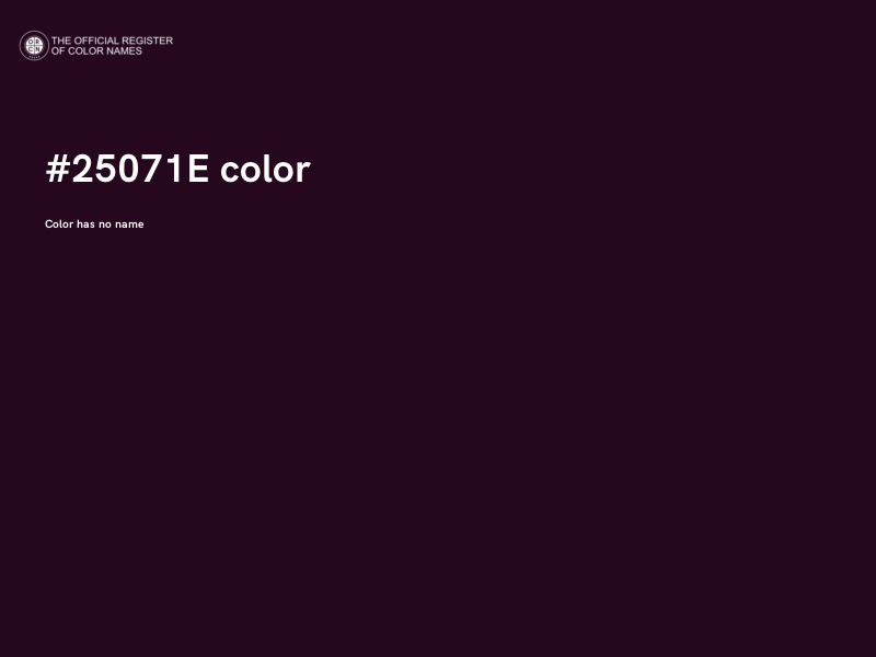 #25071E color image
