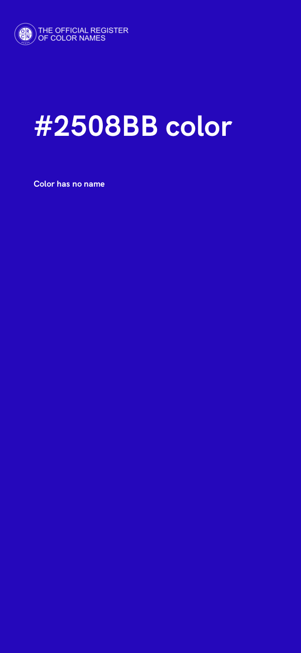#2508BB color image