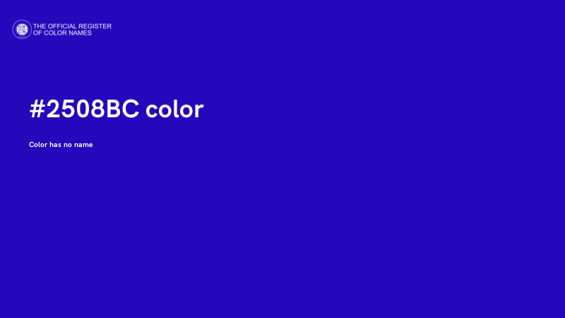 #2508BC color image