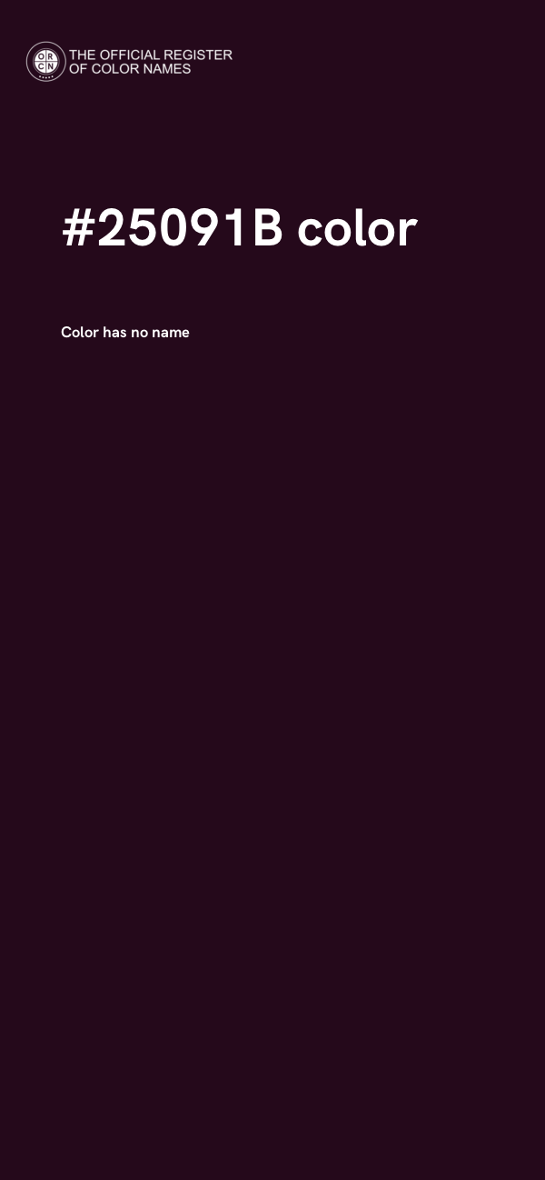#25091B color image