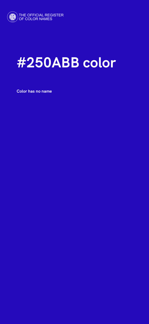 #250ABB color image