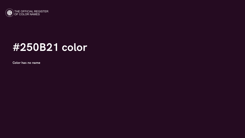 #250B21 color image