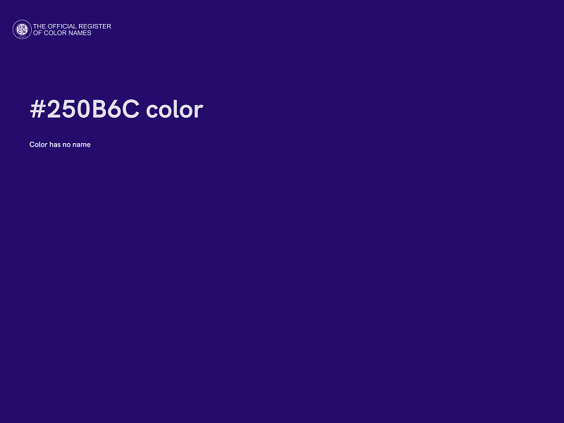 #250B6C color image