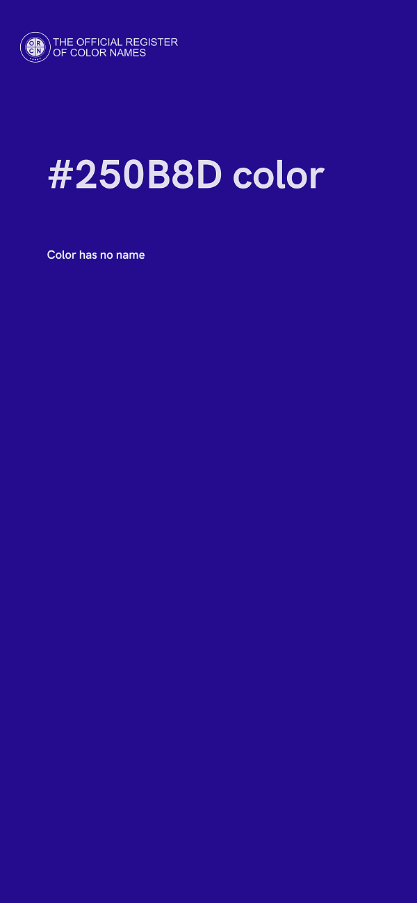 #250B8D color image