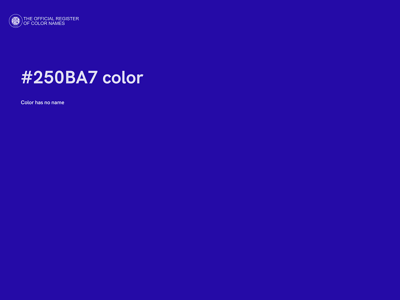#250BA7 color image