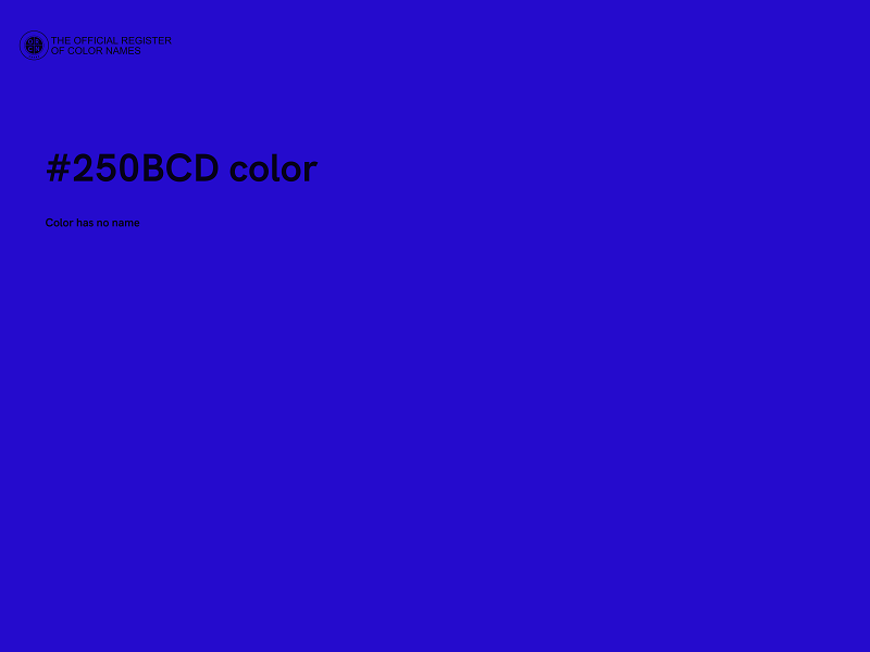 #250BCD color image
