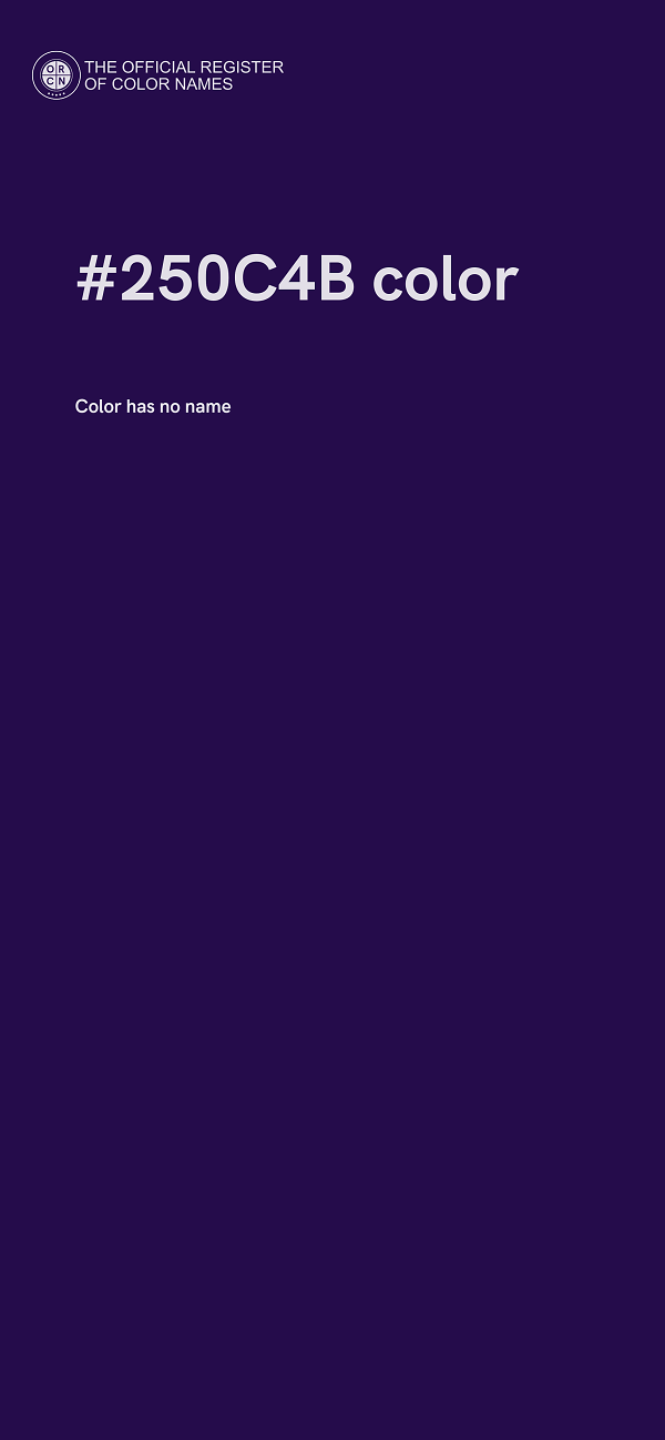 #250C4B color image
