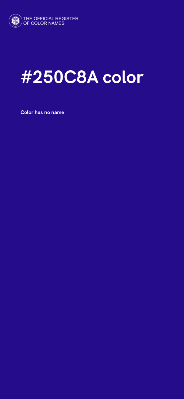 #250C8A color image