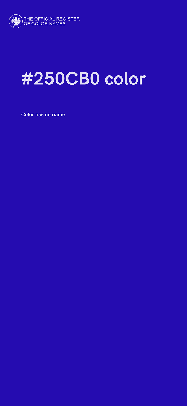 #250CB0 color image