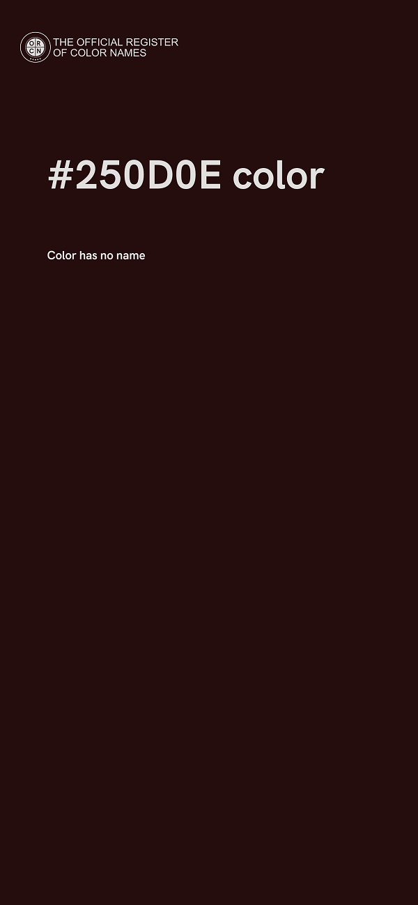 #250D0E color image