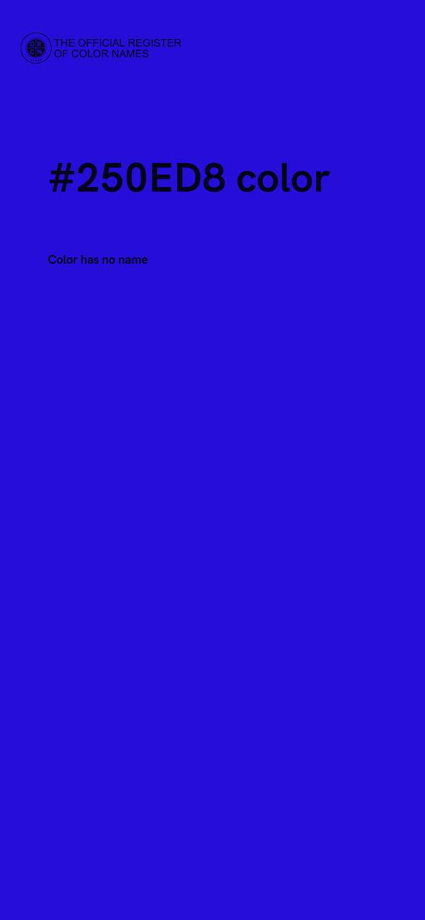 #250ED8 color image