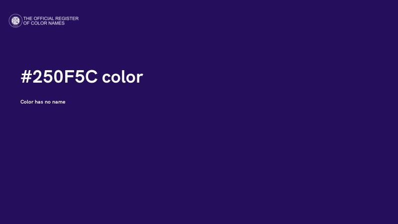 #250F5C color image